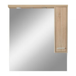 Leziter Dulap suspendat cu oglindă Nerva 85 cm, stejar Sonoma (MS85FKZSTST)