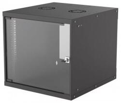 Manhattan 9U 19" fali rackszekrény 560x540x487mm fekete (714808) (man714808) (man714808)