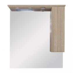Leziter Dulap suspendat pentru baie Bianca Plus 85, culoare stejar sonoma, deschidere pe dreapta (B85FSTSTJ)