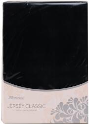 Naturtex Jersey Lepedő - 200x200 cm, Fekete