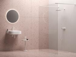 RAVAK GW9FJ0E0SZ1 Walk-In Free Szett 130, zuhanykabin matt fehér+transparent (GW9FJ0E0SZ1)