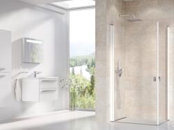 RAVAK 1QV40101Z1 Chrome CRV1-80 zuhanyajtó fehér+transparent (1 oldal) (1QV40101Z1)