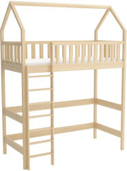  VILLA házikó galériaágy fából 80x180 - borovi (FA82097)