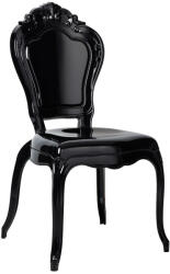 King Home KING Glamour Polikarbonát Szék Fekete