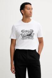 HUGO pamut póló fehér, nyomott mintás, 50548565 - fehér M