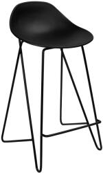King Home Persy Bárszék Polipropilén Fekete Minimalista