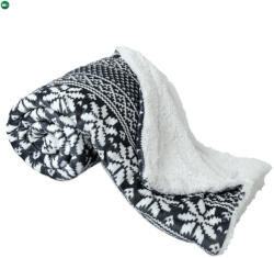  Kétoldalas bárány takaró, téli motívum, 150x200, MALENA