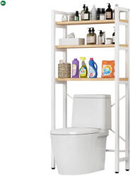  Polcállvány WC fölé, tölgy natural/fehér, BALRAM