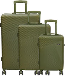 Dugros Marbella zöld 4 kerekű 3 részes bőrönd szett (20854029)