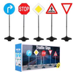 Inlea4Fun Játék közlekedési táblák 81 cm Inlea4Fun TRAFFIC SIGN (RA-ZOG.YTL625)