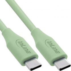 InLine Cablu USB 2.0 type C fast charging silicon 100W Verde 1m, InLine IL35891G (IL35891G)
