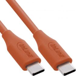 InLine Cablu USB 2.0 type C fast charging silicon 100W Orange 1m, InLine IL35891O (IL35891O)