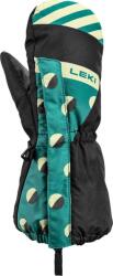 LEKI Mănuși copii LEKI Little Paw Mitt Long, black/medium green/frozen yellow (5.0)