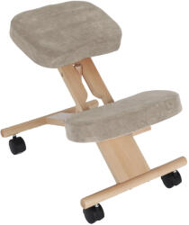 Kondela Scaun ergonomic in genunchi FLONET Culoare: gri-maroniu