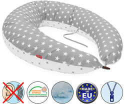 Scamp XXL formázott 5 in 1 párna - Szürke nagy csillagos