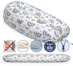 Scamp formázható univerzális baba-mama párna pamut huzattal - Kék szivárvány