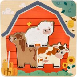 AdamToys Többrétegű farm állatos puzzle