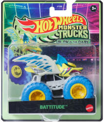 Mattel Hot Wheels Monster Trucks sötétben világító Battitude (JFX16)