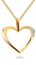 Heratis Forever Arany medál briliánsokkal szív BSBR018P