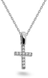 Heratis Forever Kereszt medál lab-grown gyémántokkal, 14K fehérarany FLLG012A