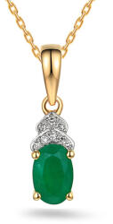 Heratis Forever Medál gyémántokkal és smaragddal 0, 020 ct IZBR1093P