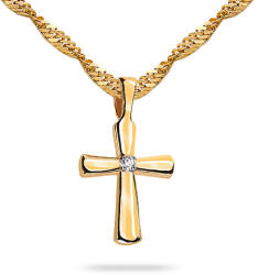 Heratis Forever Gyémánt arany medál Kereszt 0, 0145 ct BSBR127