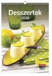 TopTimer Falinaptár TOPTIMER T094 220x330mm álló Desszertek 2026 (T9400-14A) - robbitairodaszer