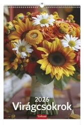 TopTimer Falinaptár TOPTIMER T094 220x330mm álló Virágcsokrok 2026 (T9400-04A) - robbitairodaszer