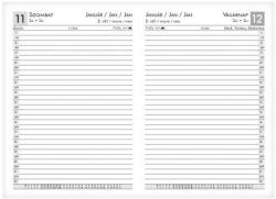 Alisca Határidőnapló ALISCA Rebel varrott A/5 napi fehér lapos barna 2026 (250601/VB) - robbitairodaszer