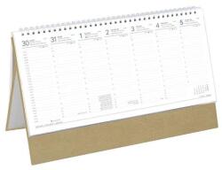 Toptimer Asztali naptár kép nélküli TOPTIMER T051 álló fehér lapos bézs 2026 (T510T-007)
