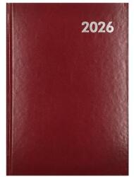 Alisca Határidőnapló ALISCA B/5 napi fehér lapos bordó 2027 (260600/BO) - robbitairodaszer