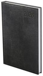 TopTimer Határidőnapló TOPTIMER Traditional T012 B/6 heti fehér lapos fekete 2026 (T012T-003)