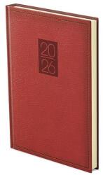 TopTimer Határidőnapló TOPTIMER Classic C011 B/5 heti sárga lapos bordó 2026 (C011C-002) - robbitairodaszer