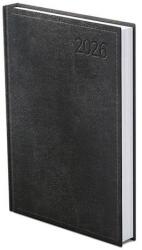 TopTimer Határidőnapló TOPTIMER Traditional T021 A/5 napi fehér lapos fekete 2026 (T021T-003) - robbitairodaszer