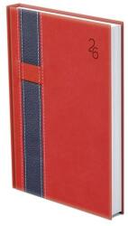 TopTimer Határidőnapló TOPTIMER Vario V021 A/5 napi fehér lapos piros-kék 2026 (T021V-002) - robbitairodaszer