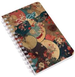 Realsystem Zsebnaptár REALSYSTEM SP3 spirál mini 78x128mm heti fehér lapos Ernyők 2026 (8811-55) - robbitairodaszer