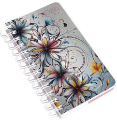 Realsystem Határidőnapló REALSYSTEM SP5 spirál A/6 napi fehér lapos absztrakt 2026 (8721-56) - robbitairodaszer