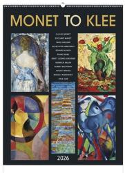 TopTimer Falinaptár TOPTIMER T096 420x560mm álló Monet to klee 2026 (T9600-13A) - robbitairodaszer