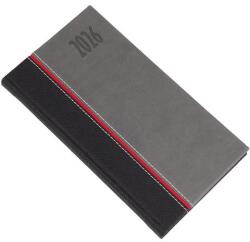 Realsystem Zsebnaptár REALSYSTEM Kensington fekvő fehér lapos szürke 2026 (5711-71) - robbitairodaszer