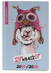 Realsystem Diák zsebkönyv REALSYSTEM papírborító 125x205mm láma 2025-2026 (5313-63) - robbitairodaszer