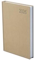 TopTimer Határidőnapló TOPTIMER Traditional T021 A/5 napi fehér lapos bézs 2026 (T021T-007)