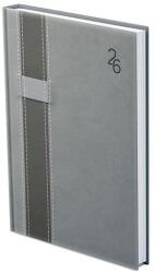 TopTimer Határidőnapló TOPTIMER Vario V012 B/6 heti fehér lapos szürke-sötétszürke 2026 (T012V-005) - robbitairodaszer