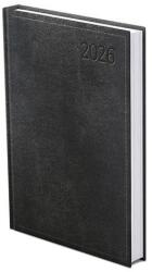 TopTimer Határidőnapló TOPTIMER Traditional T022 B/6 napi fehér lapos fekete 2026 (T022T-003) - robbitairodaszer