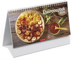 Toptimer Asztali naptár képes TOPTIMER T058 álló fehér lapos Ételreceptek 2027 (T584P-00P) - robbitairodaszer