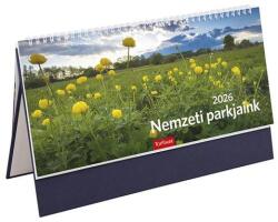 Toptimer Asztali naptár képes TOPTIMER T054 álló fehér lapos Nemzeti park kék 2027 (T542T-004) - robbitairodaszer