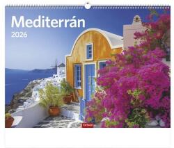 TopTimer Falinaptár TOPTIMER T093 420x310mm fekvő Mediterrán 2026 (T9300-20F) - robbitairodaszer