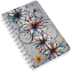 Realsystem Zsebnaptár REALSYSTEM SP3 spirál mini 78x128mm heti fehér lapos absztrakt 2026 (8811-56) - robbitairodaszer