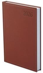 TopTimer Határidőnapló TOPTIMER Traditional T021 A/5 napi fehér lapos bordó 2026 (T021T-002)