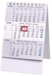 Realsystem Speditőr naptár REALSYSTEM álló asztali mini 3 havi fehér lapos 2026 (6081-00) - robbitairodaszer