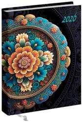 Realsystem Zsebnaptár REALSYSTEM 2 Day B/6 kétnapos álló fehér lapos Mandala 2026 (5441-64) - robbitairodaszer